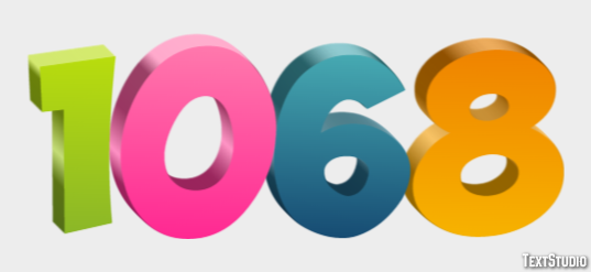 1068 Effet de Texte