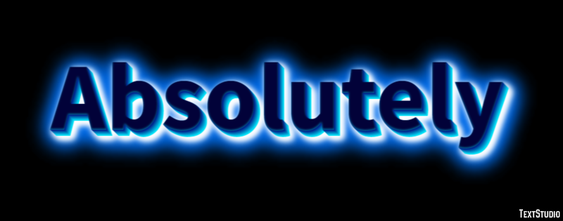 Absolutely Text Effect