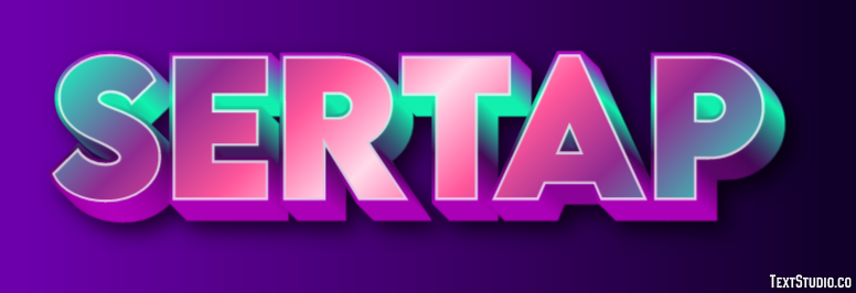 Sertap Effetto testo