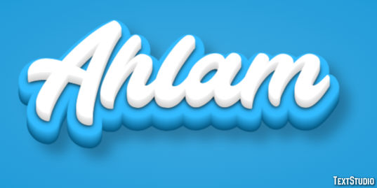 Ahlam Effetto testo