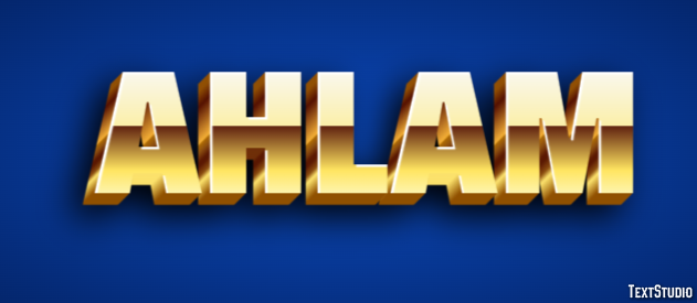 Ahlam Text Effect