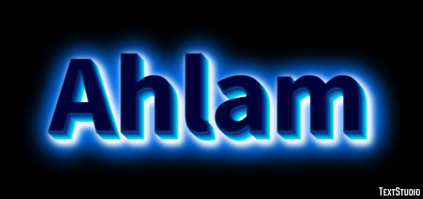 Ahlam Texteffekt