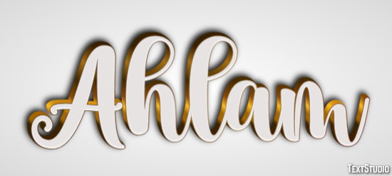 Ahlam Text Effect