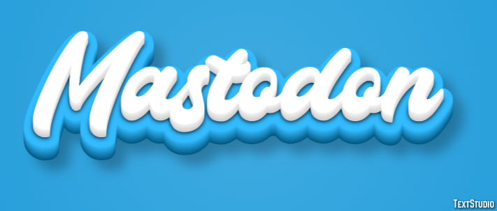 Mastodon Text effect