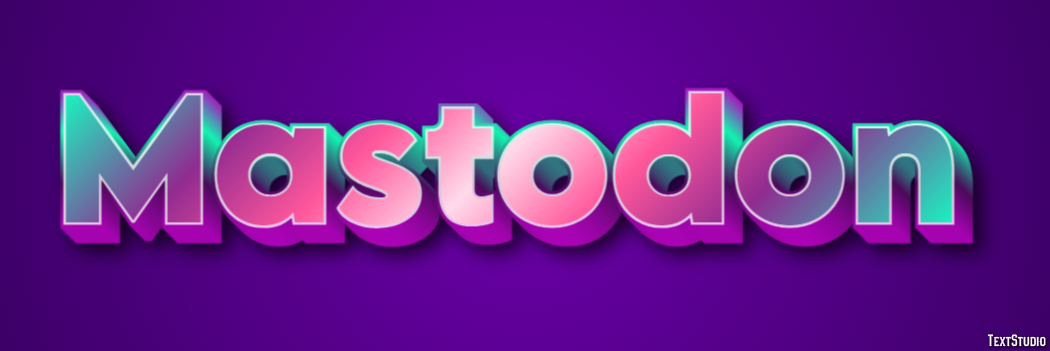 Mastodon Text effect