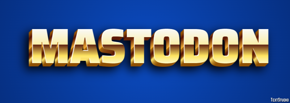 Mastodon Text effect