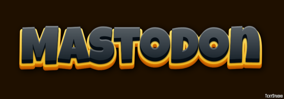 Mastodon Text effect