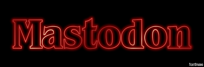 Mastodon Text effect