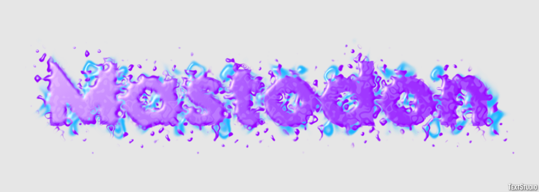 Mastodon Text effect