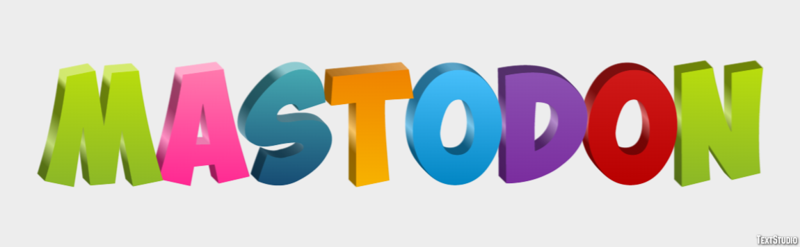 Mastodon Text effect