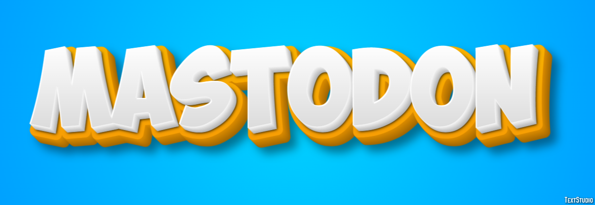 Mastodon Text Effect
