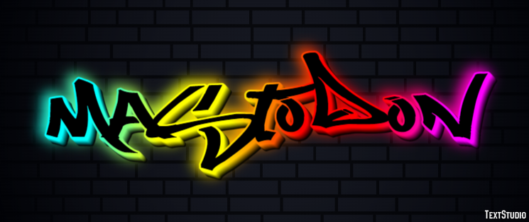 Mastodon Text effect