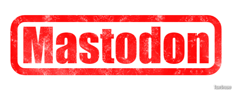 Mastodon Text effect