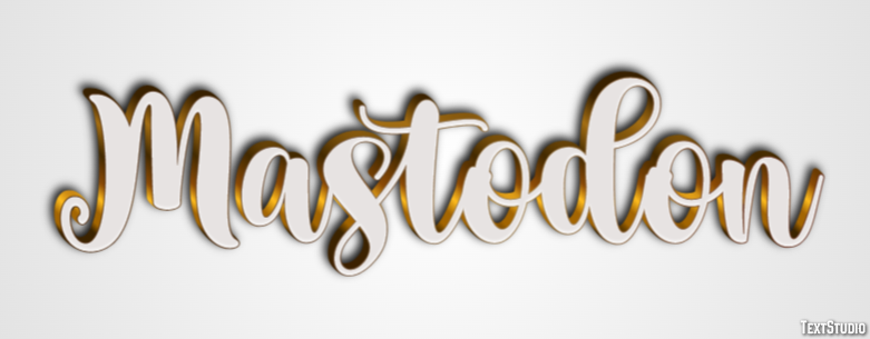 Mastodon Text effect