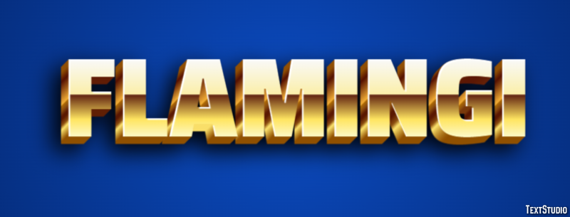 Flamingi Effetto testo