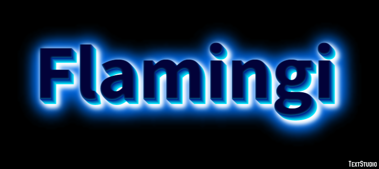 Flamingi Effetto testo