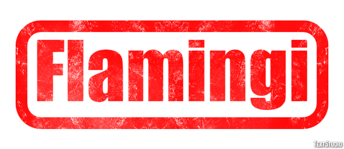 Flamingi Effetto testo
