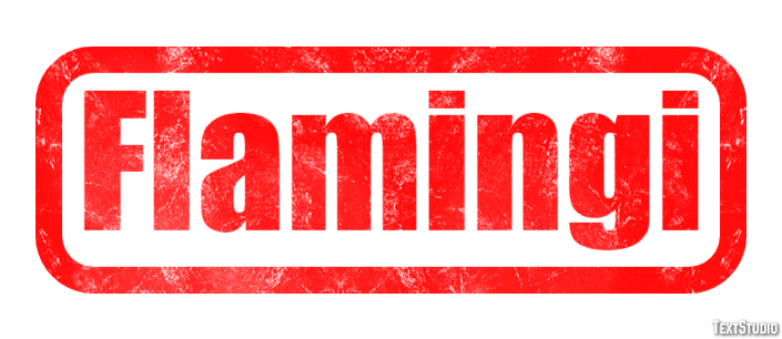 Flamingi Effetto testo