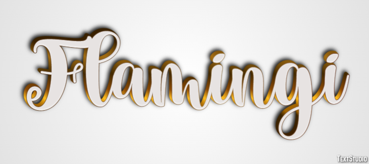Flamingi Effetto testo