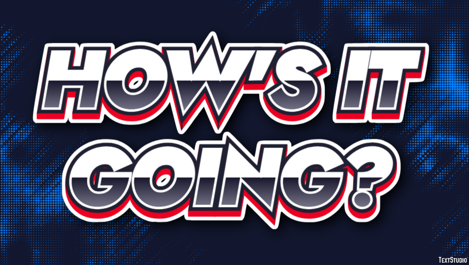 How's it going? Text Effect