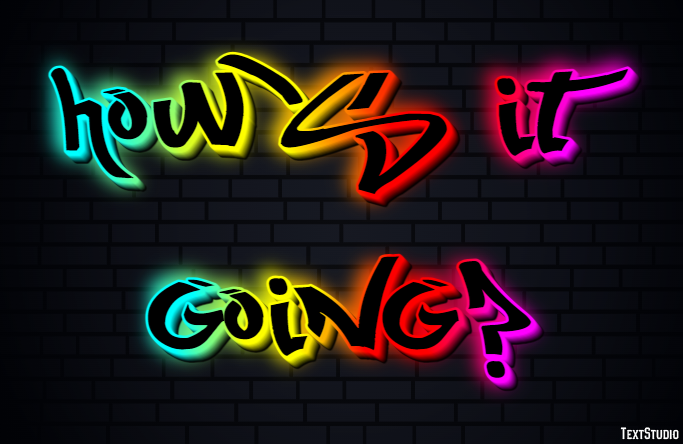How's it going? Text Effect
