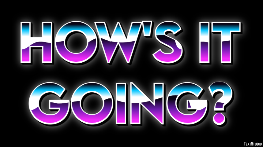 How's it going? Text Effect