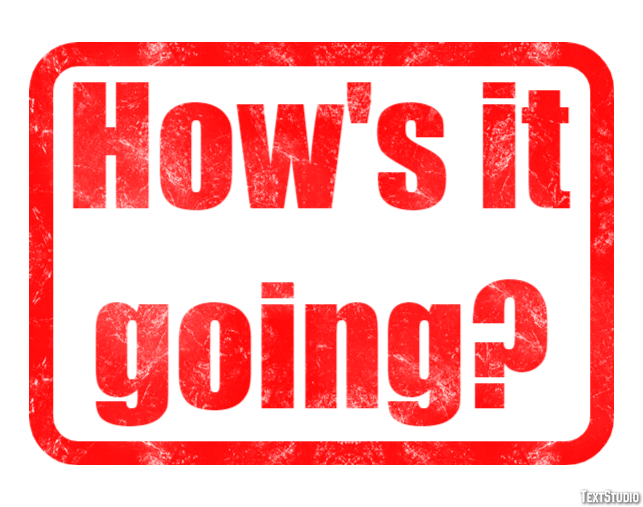 How's it going? Text Effect