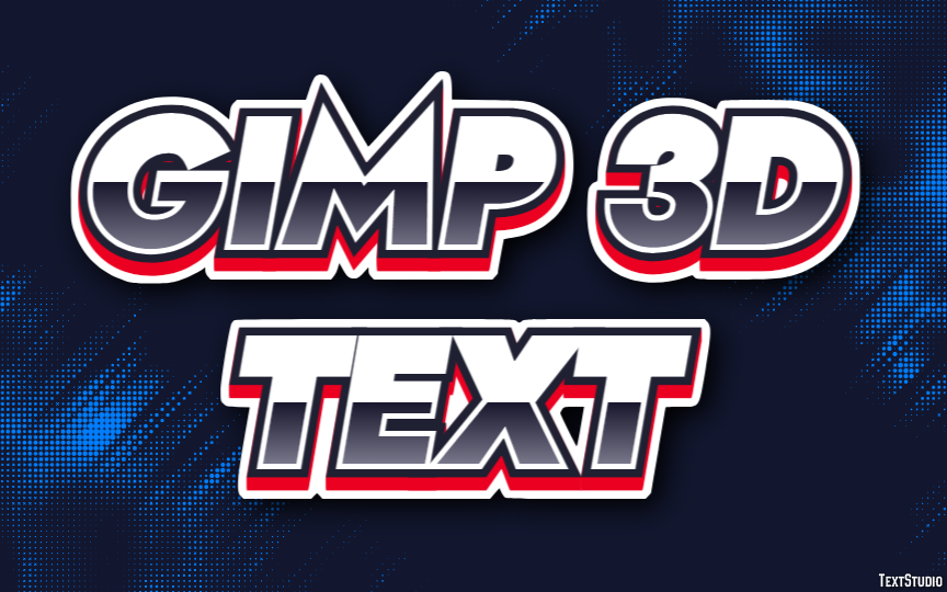 Gimp 3d Text Efecto de Texto