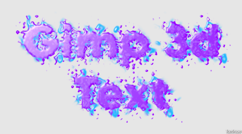 Gimp 3d Text Efecto de Texto