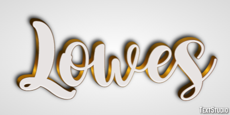 Lowes Effet de Texte