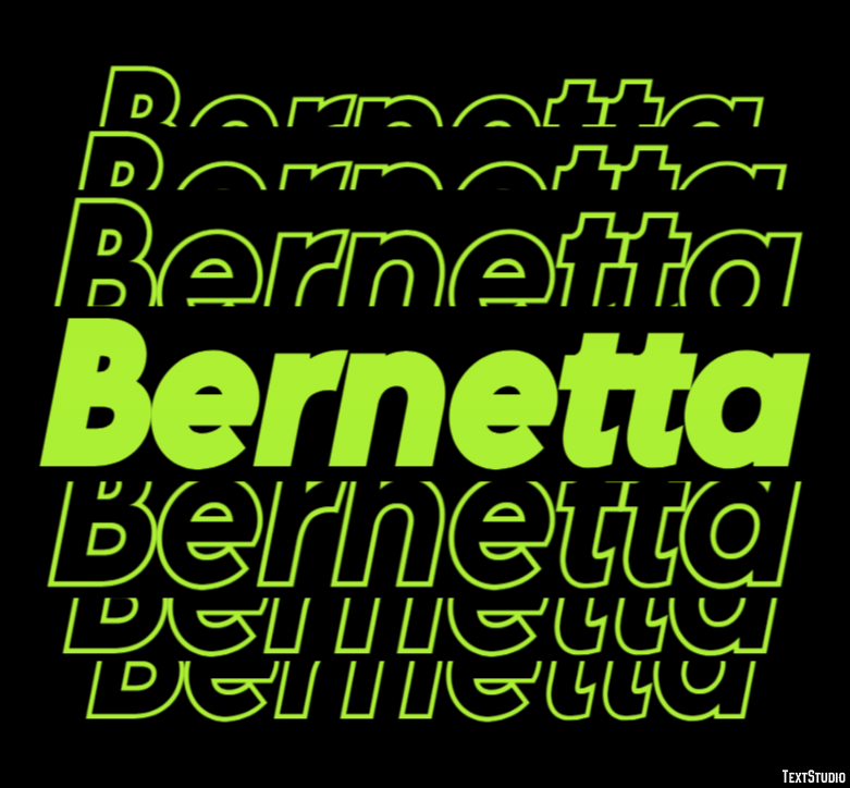 Bernetta Effet de Texte