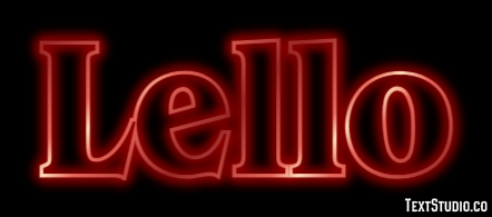 Lello Effetto testo