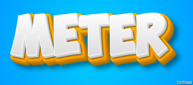 Meter Text Effect