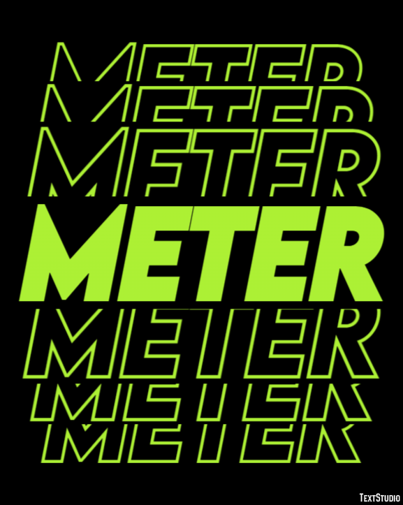 Meter Effet de Texte