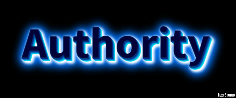 Authority Texteffekt