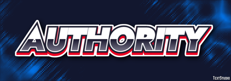 Authority Texteffekt