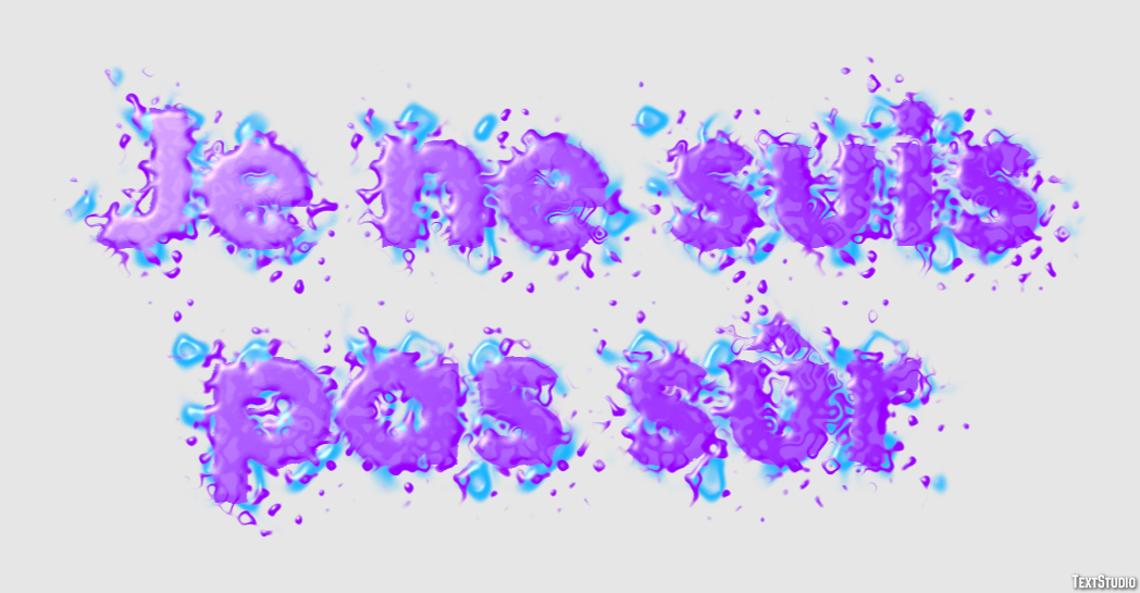 Je ne suis pas sûr Effet de texte