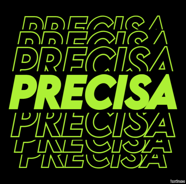 Precisa Efekt tekstowy