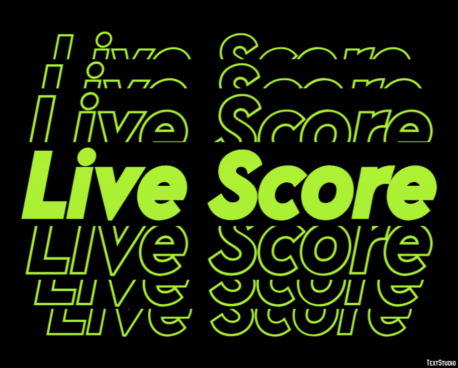 Live Score Efecto de Texto