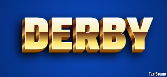 Derby Efekt tekstowy