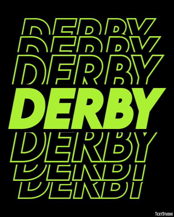 Derby Efekt tekstowy