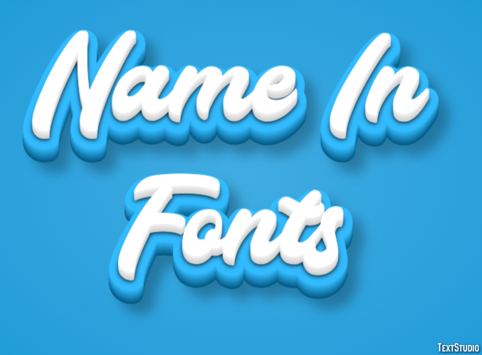 Name In Fonts Efekt tekstowy