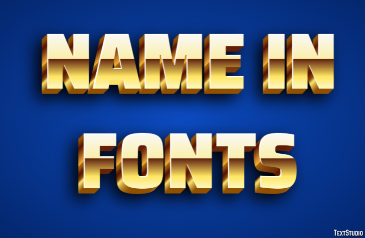 Name In Fonts Efekt tekstowy