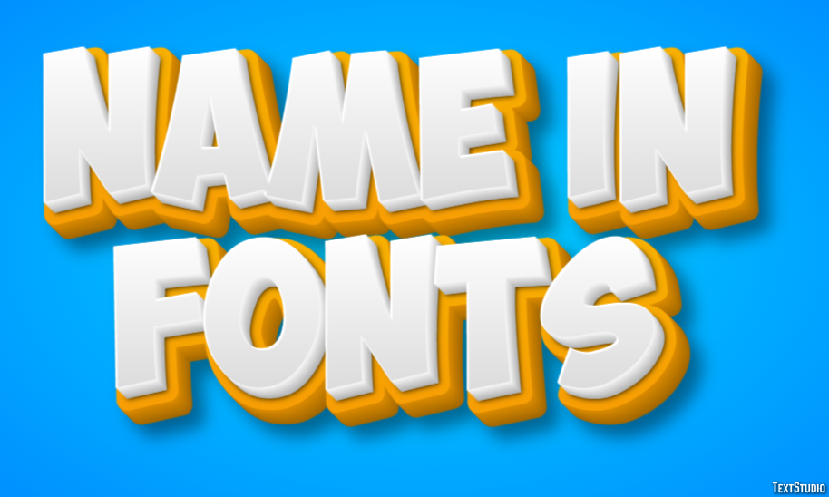 Name In Fonts Efekt tekstowy