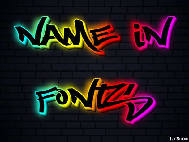 Name In Fonts Efekt tekstowy