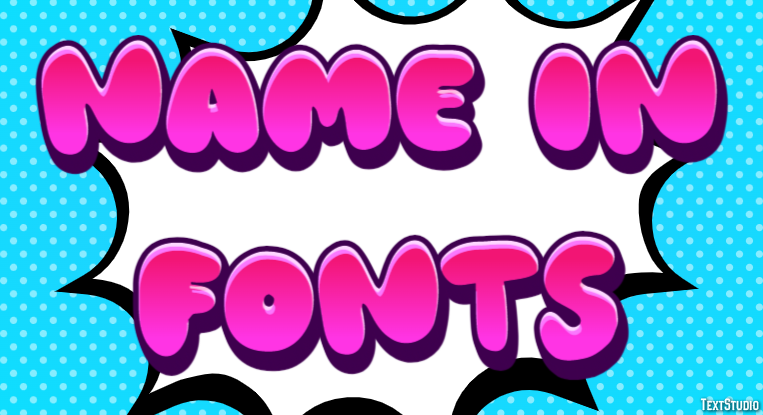 Name In Fonts Efekt tekstowy