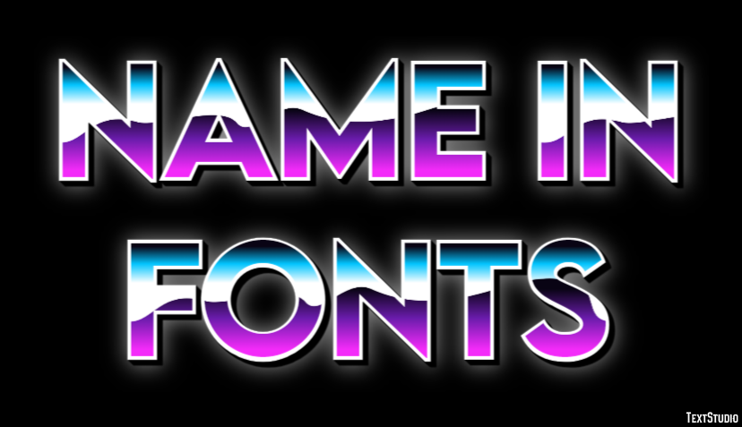 Name In Fonts Efekt tekstowy