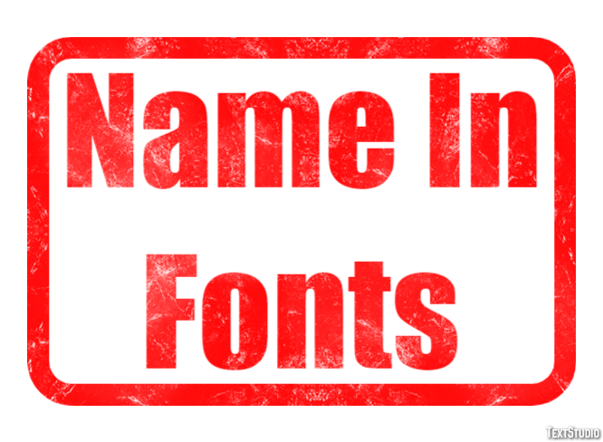 Name In Fonts Efekt tekstowy