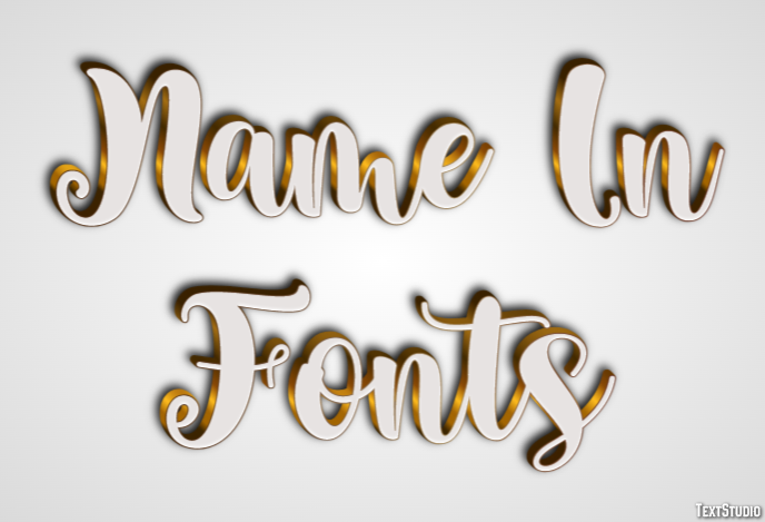Name In Fonts Efekt tekstowy