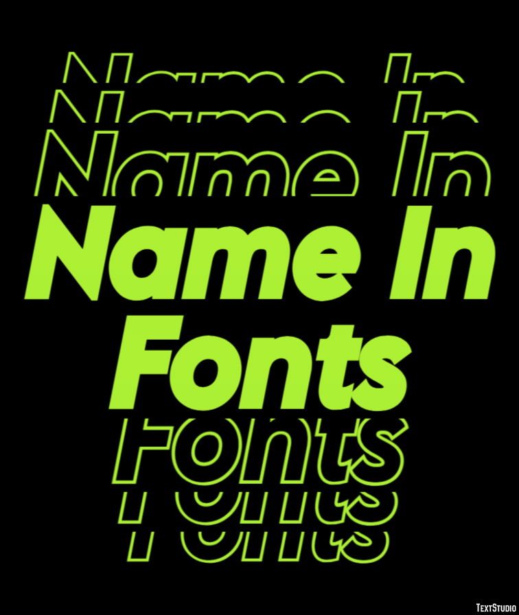 Name In Fonts Efekt tekstowy